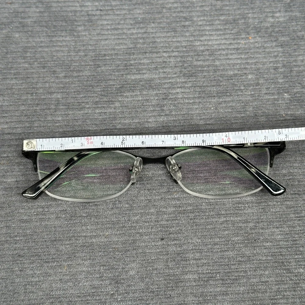 Design Optics Black Tortoise Semi Rimless Cat Eye y2k Reading Glasses SS0116 vtg